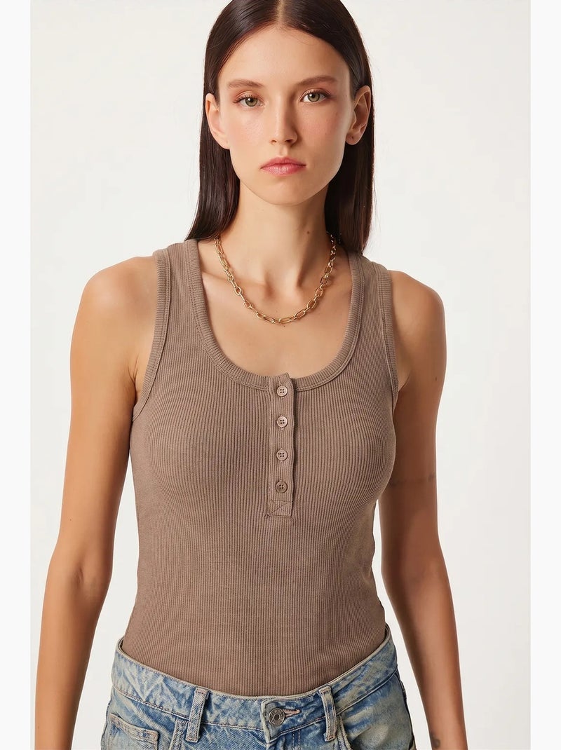 Débardeur femme istanbul Taupe - Kiabi