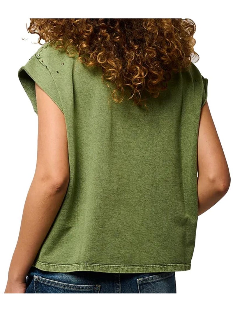 Débardeur femme kaporal Vert kaki clair - Kiabi