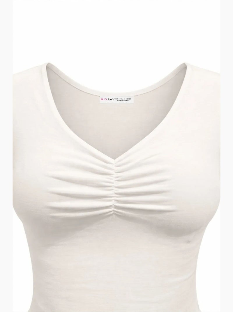 Débardeur femme mixray Blanc cassé - Kiabi