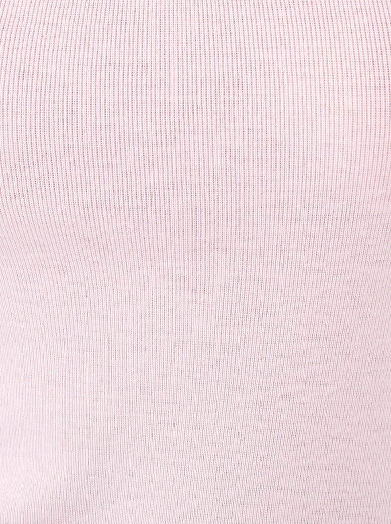 Débardeur fine côte guipure Thermolactyl thermique - Damart Rose - Kiabi