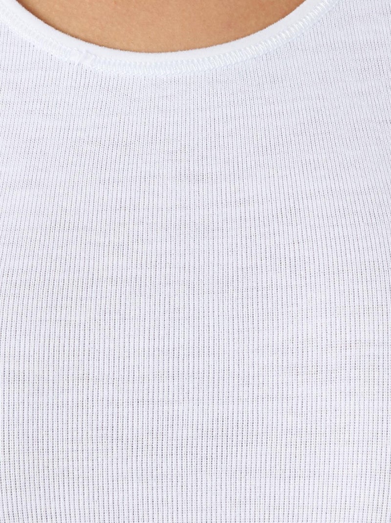 Débardeur fine côte Thermolactyl thermique - Damart Blanc - Kiabi