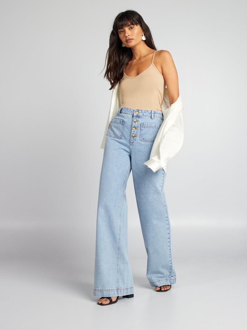 Débardeur fines bretelles Beige - Kiabi