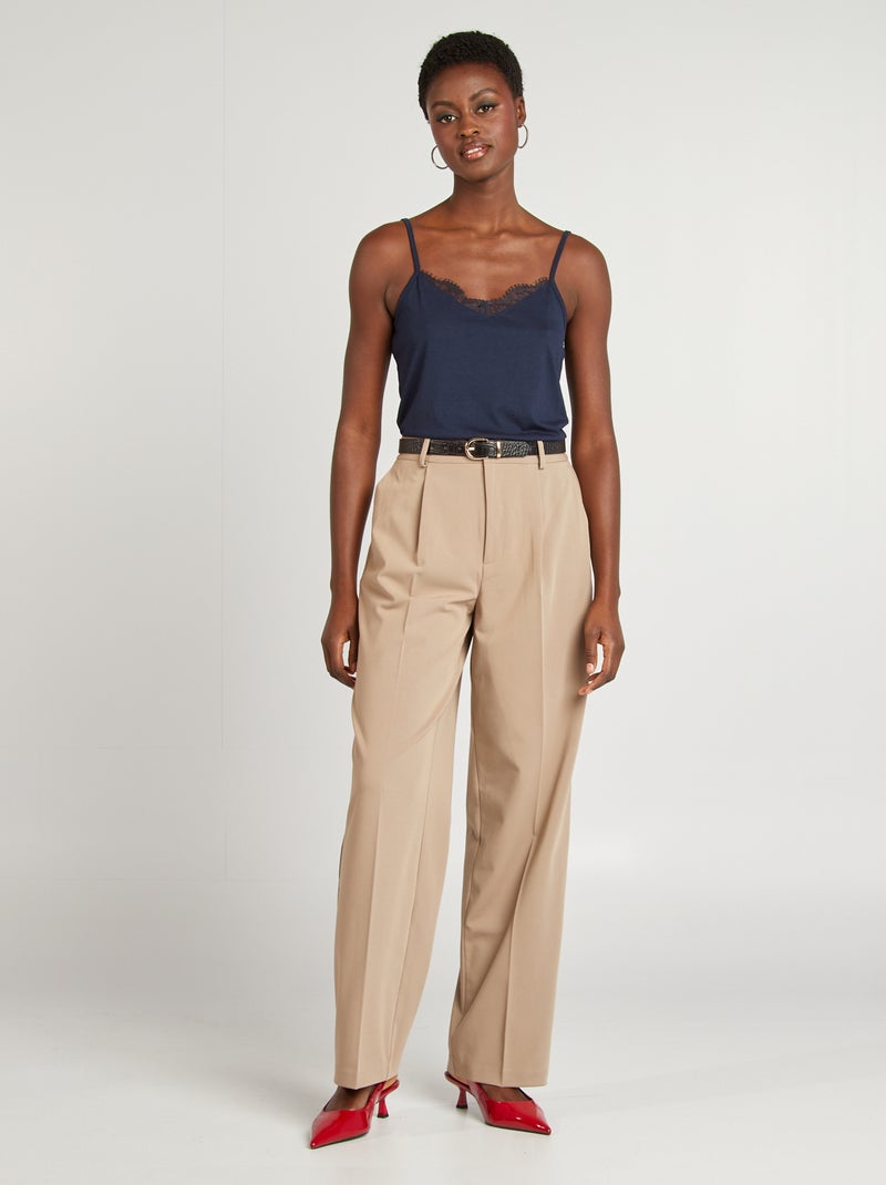 Débardeur fines bretelles Bleu marine - Kiabi