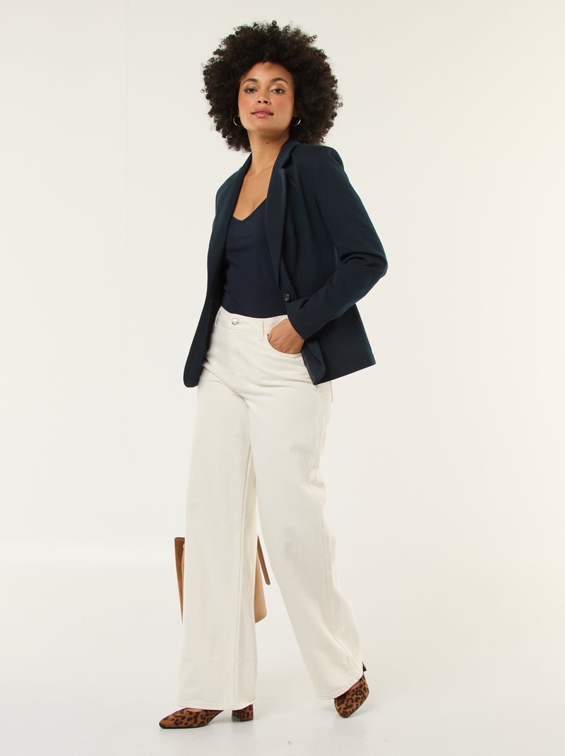 Débardeur fines bretelles Bleu marine - Kiabi