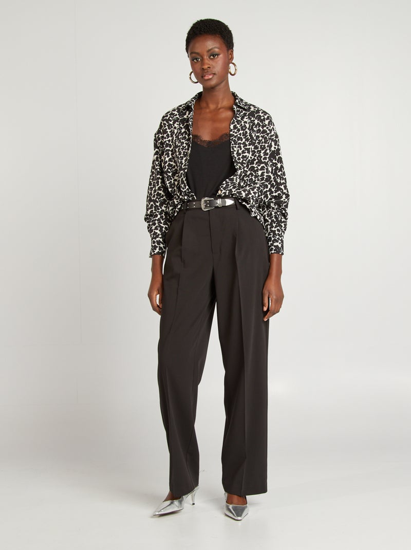 Débardeur fines bretelles Noir - Kiabi