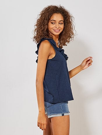 Débardeur fluide à volants - Kiabi