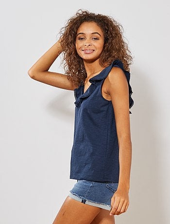 Débardeur fluide à volants - Kiabi