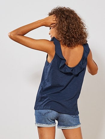 Débardeur fluide à volants - Kiabi