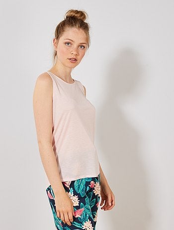 Débardeur fluide dos zippé - Kiabi