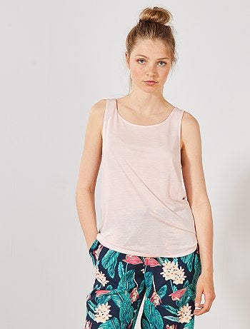 Débardeur fluide dos zippé - Kiabi