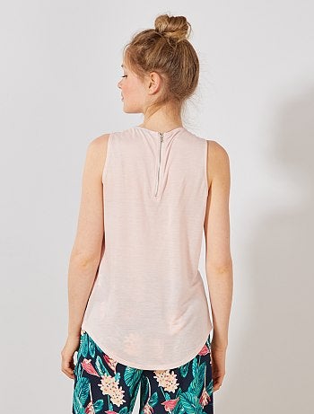 Débardeur fluide dos zippé - Kiabi