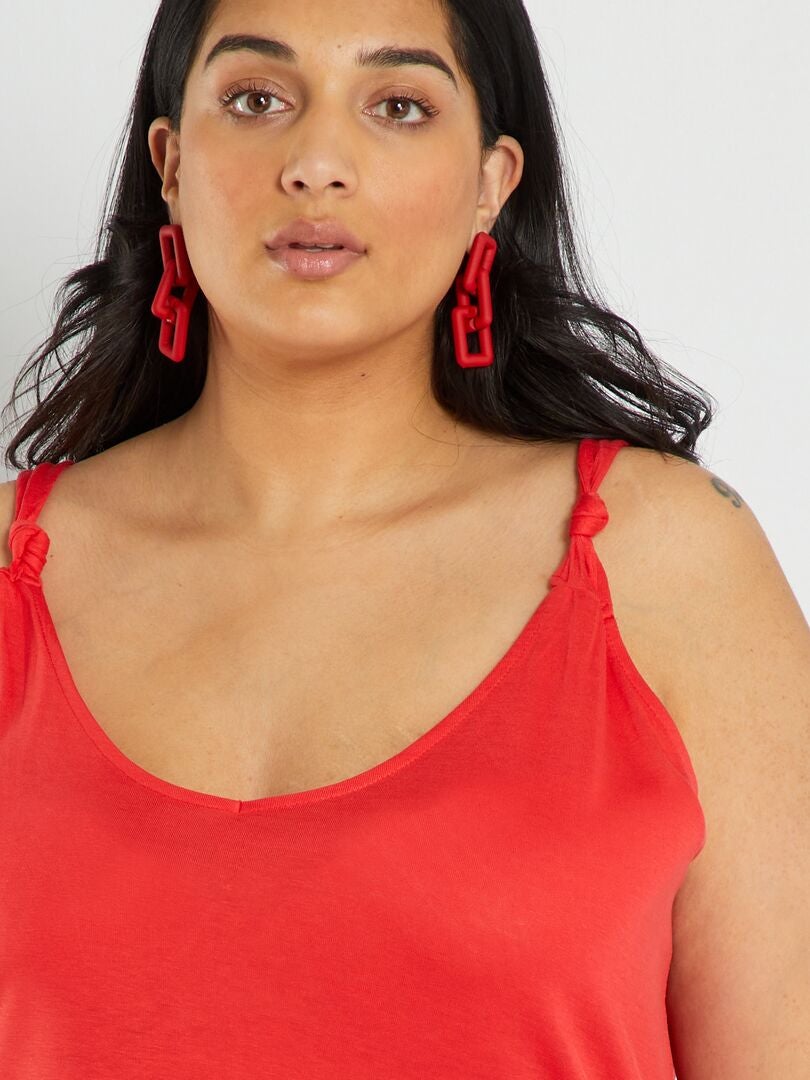 Top/débardeur Rouge ONLY Taille 36 - Neuf Avec étiquette - Vêtement Femme Basique Et Tendance