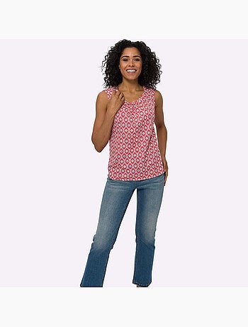 Débardeur Fronce Légère à L'encolure - Taille Standard - Moda Vilona