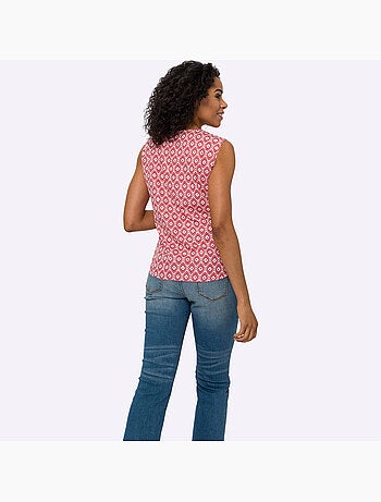 Débardeur Fronce Légère à L'encolure - Taille Standard - Moda Vilona