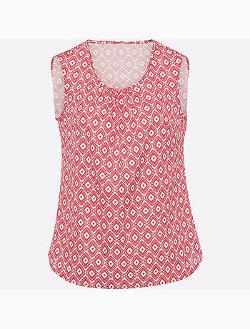 Débardeur Fronce Légère à L'encolure - Taille Standard - Moda Vilona