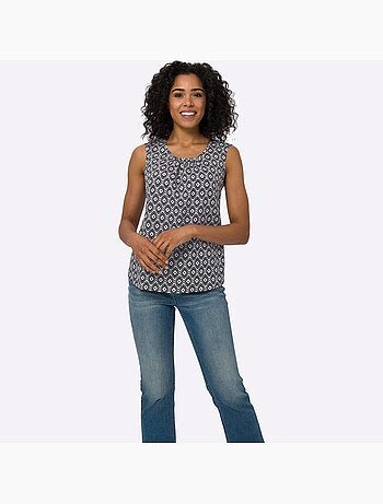 Débardeur Fronce Légère à L'encolure - Taille Standard - Moda Vilona