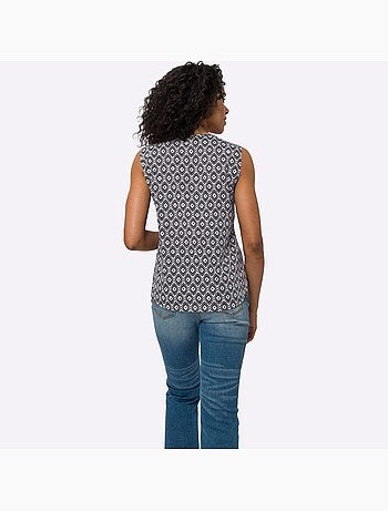 Débardeur Fronce Légère à L'encolure - Taille Standard - Moda Vilona