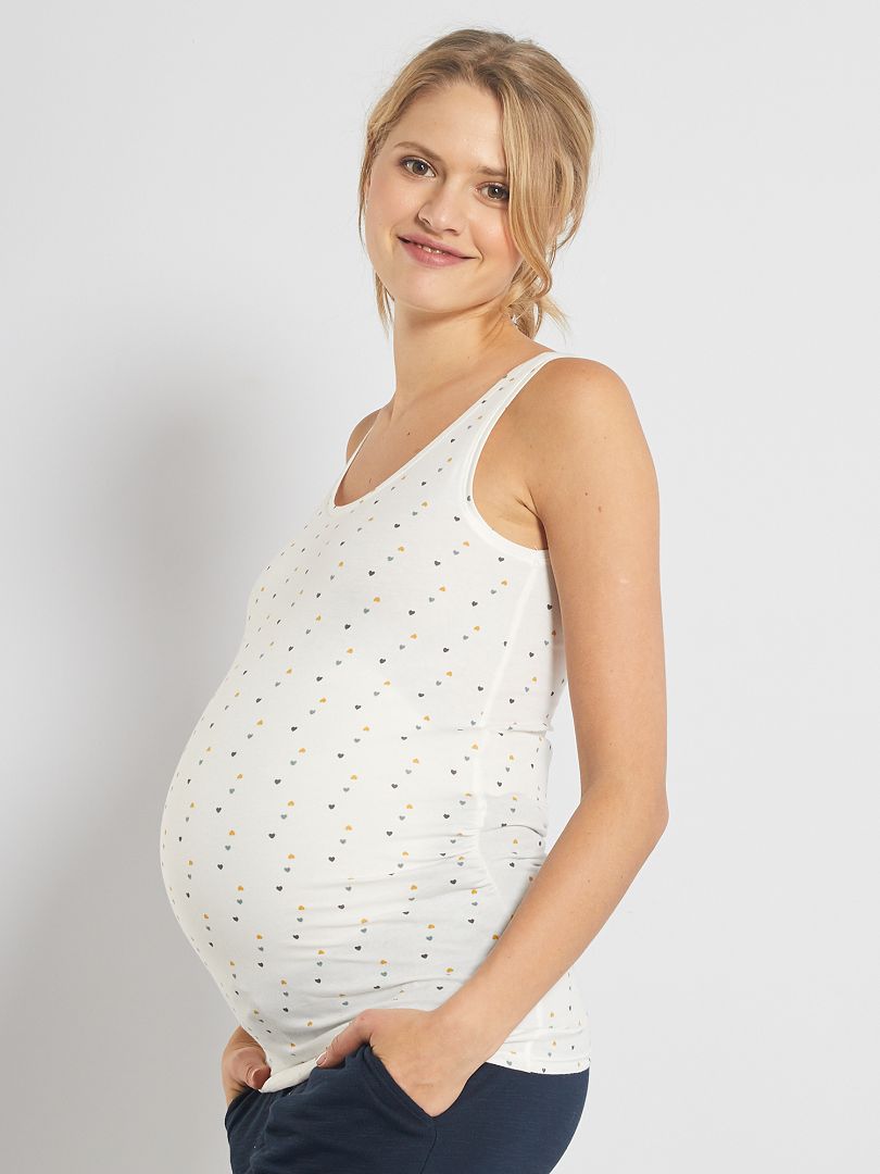 Mamalicious - T-shirt crop top de grossesse d'ensemble en jersey côtelé - Bleu marine Mamalicious - T-shirt crop top de grossesse d'ensemble en jersey côtelé - Bleu marine