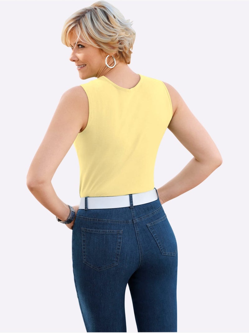 Débardeur Haute Qualité - Taille Standard - Witt Jaune poussin - Kiabi