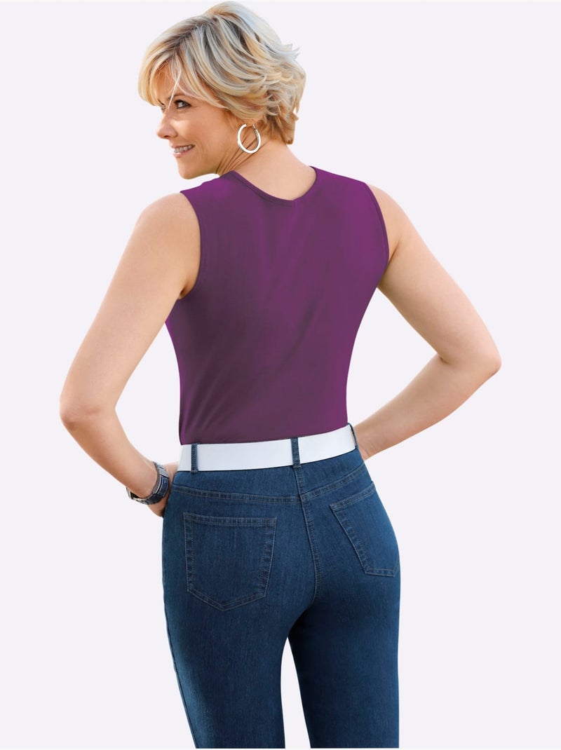 Débardeur Haute Qualité - Taille Standard - Witt Prune - Kiabi