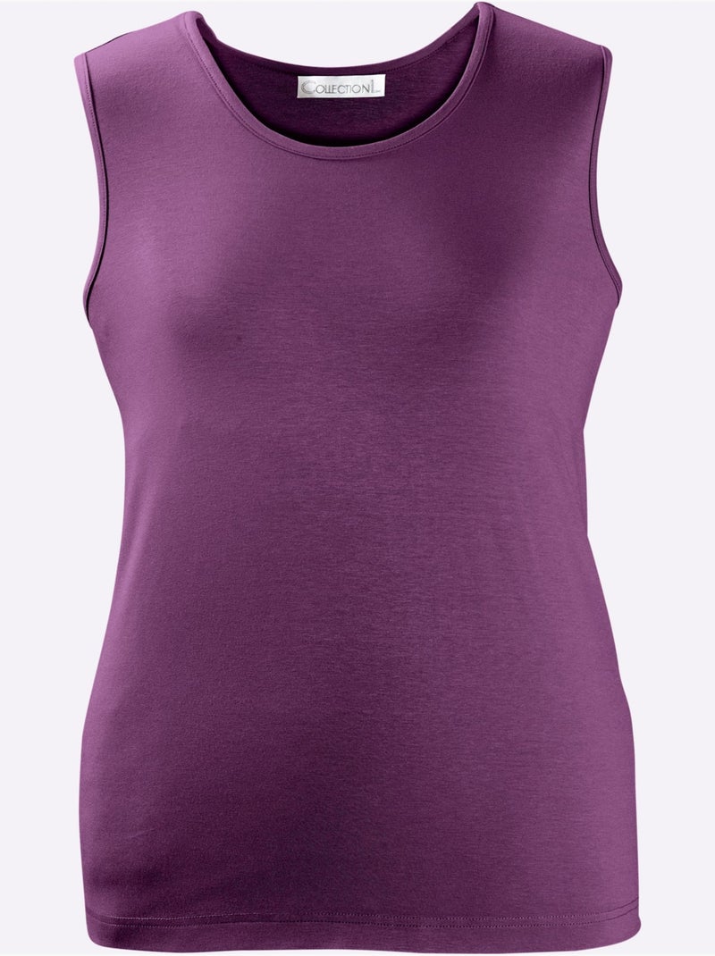 Débardeur Haute Qualité - Taille Standard - Witt Prune - Kiabi