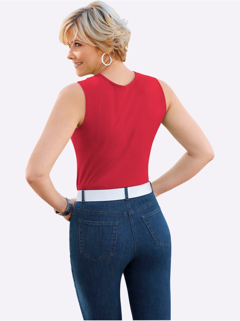 Débardeur Haute Qualité - Taille Standard - Witt Rouge - Kiabi