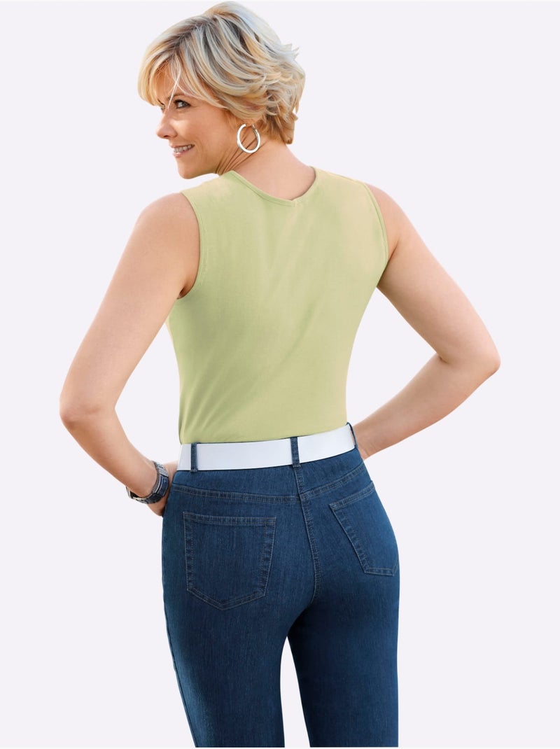 Débardeur Haute Qualité - Taille Standard - Witt Vert tilleul - Kiabi