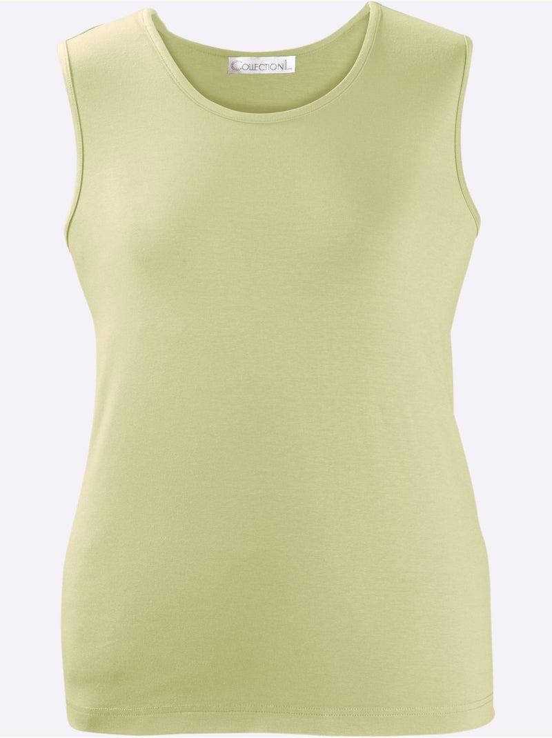 Débardeur Haute Qualité - Taille Standard - Witt Vert tilleul - Kiabi