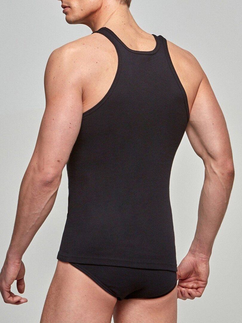 Débardeur homewear pur coton Essentials Noir - Kiabi