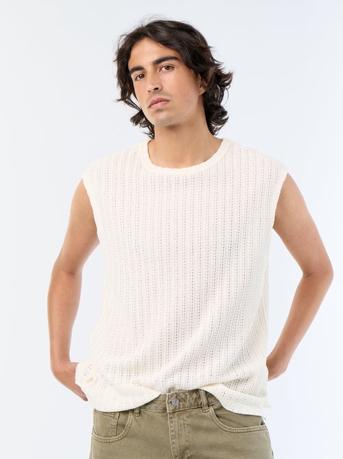 Débardeur homme en coton à col rond - Kiabi Débardeur homme en coton à col rond - Kiabi