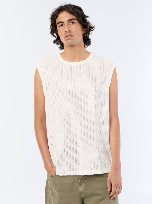 Débardeur homme en coton à col rond - Kiabi Débardeur homme en coton à col rond - Kiabi