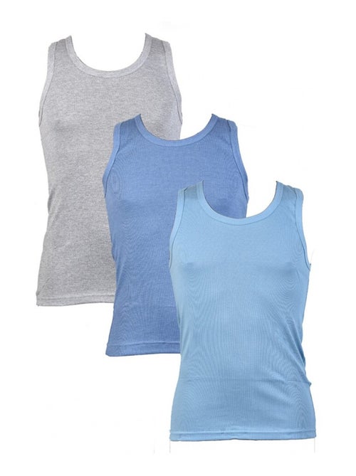 Débardeur Homme Fibre Naturelle Grand Confort - Pack de 3 - Kiabi