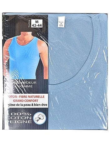 Débardeur Homme Fibre Naturelle Grand Confort