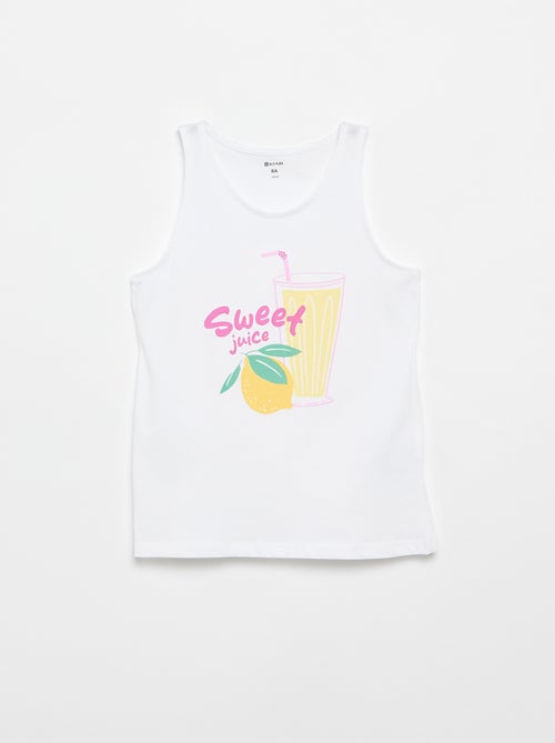 Débardeur imprimé à col rond - Kiabi