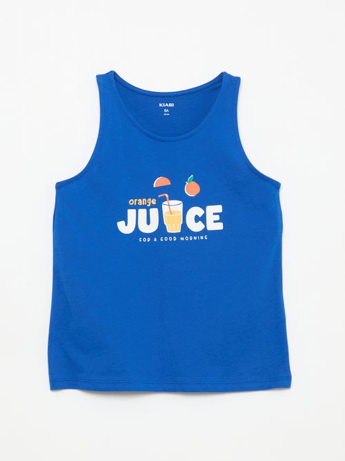 Débardeur imprimé à col rond - Kiabi