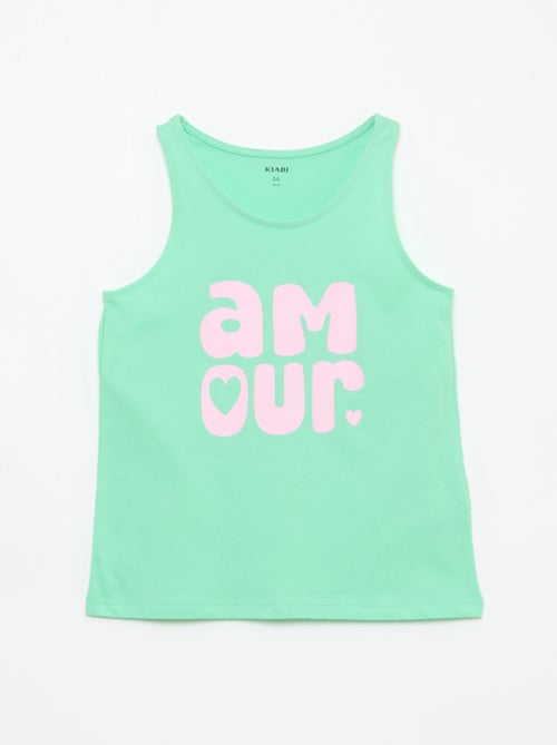 Débardeur imprimé à col rond - Kiabi