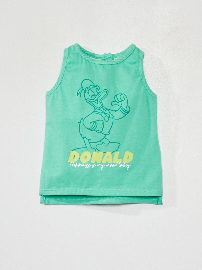 Débardeur imprimé 'Disney' 'Donald' Vert 'Donald' - Kiabi