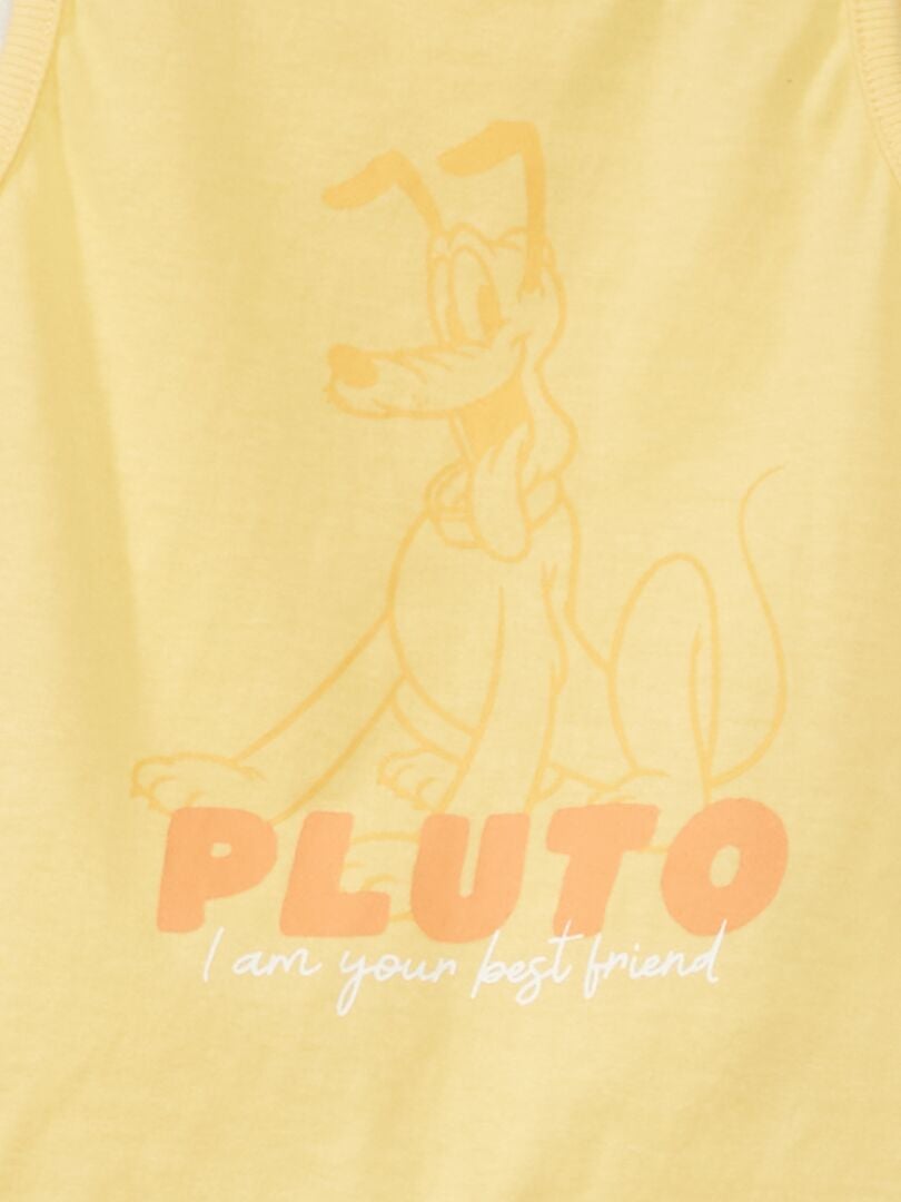 Débardeur imprimé 'Disney' 'Pluto' Jaune 'Pluto' - Kiabi