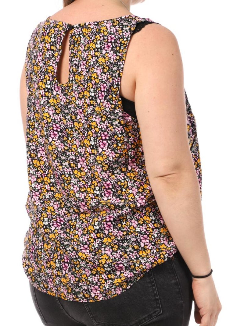 Débardeur Imprimé Femme Vero Moda CURVE Noir Multicolore - Kiabi