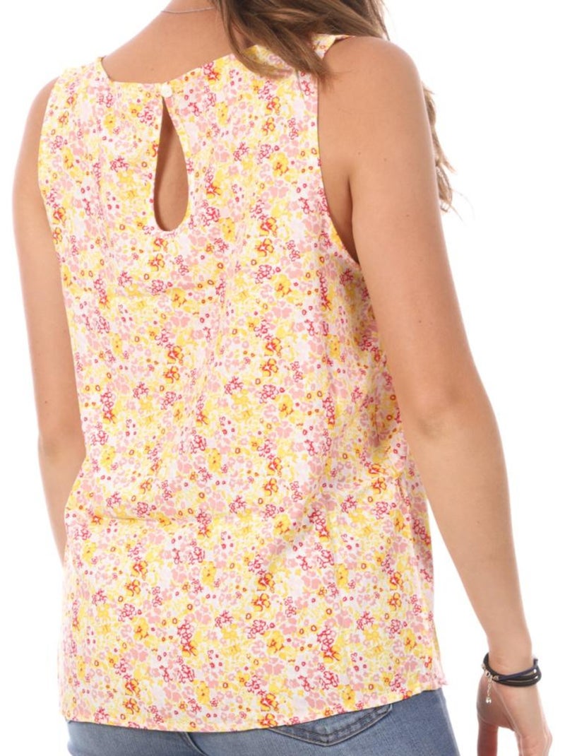 Débardeur imprimé femme vero moda Jaune - Kiabi