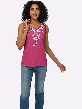 Débardeur Imprimé Floral - Taille Standard - Moda Vilona