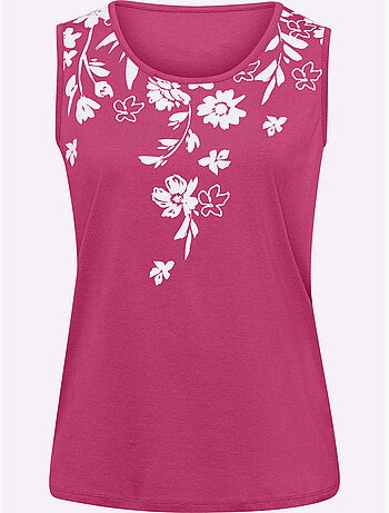 Débardeur Imprimé Floral - Taille Standard - Moda Vilona