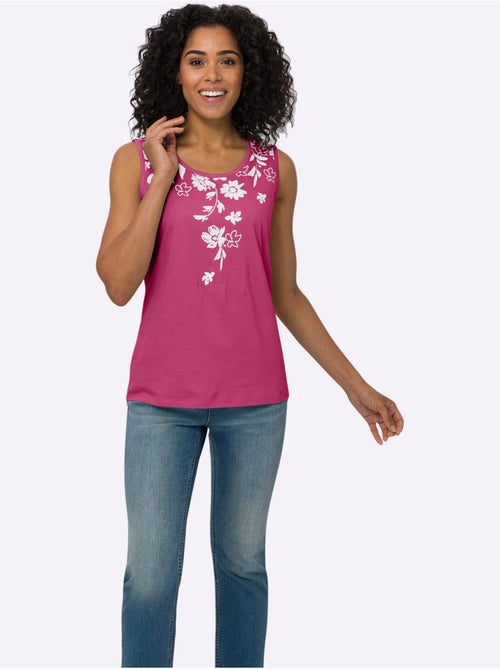 Débardeur Imprimé Floral - Taille Standard - Moda Vilona - Kiabi