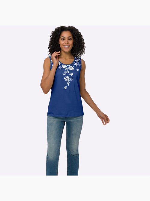 Débardeur Imprimé Floral - Taille Standard - Moda Vilona - Kiabi