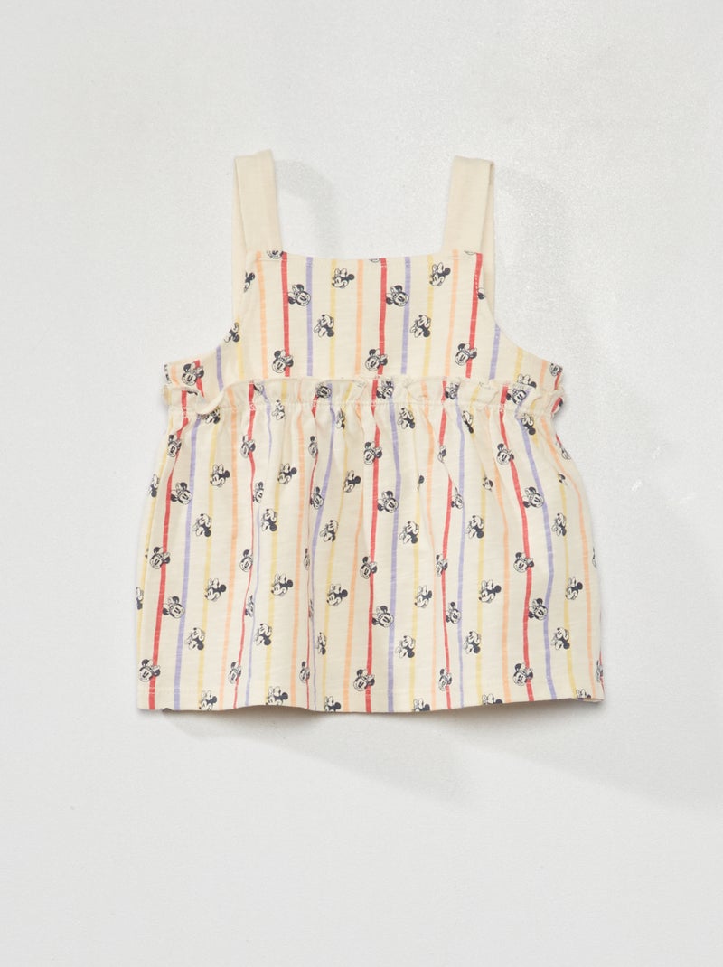 Débardeur imprimé 'Minnie' Blanc multicolore - Kiabi