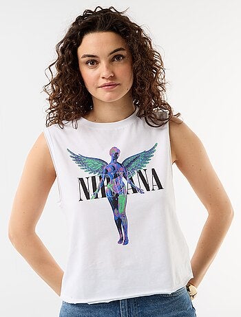 Débardeur imprimé 'Nirvana'