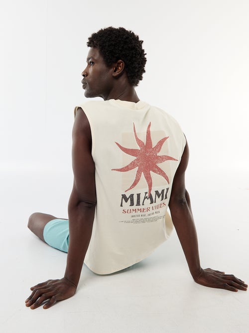 Débardeur imprimé recto/verso - Kiabi