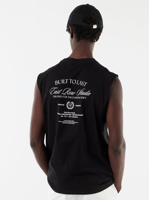 Débardeur imprimé recto/verso - Kiabi