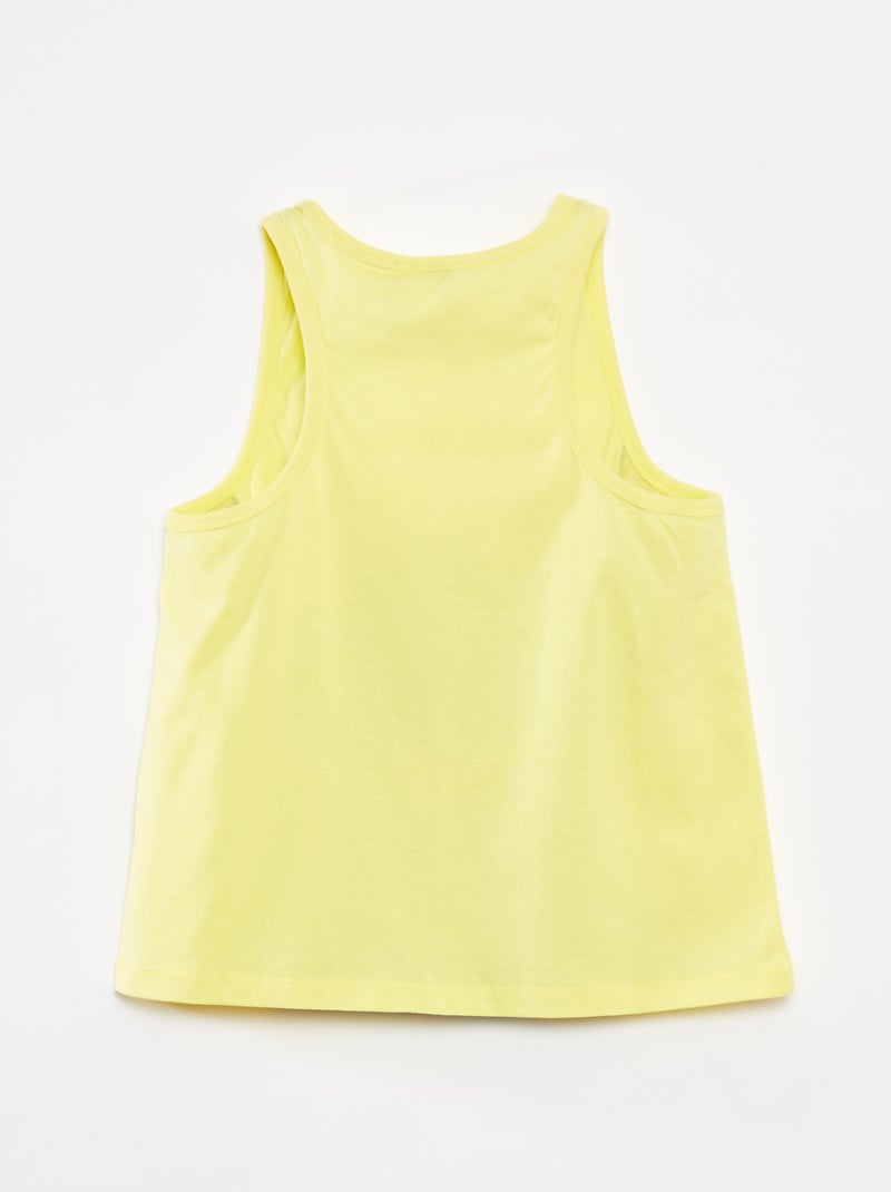 Débardeur imprimé 'Stitch' Jaune - Kiabi