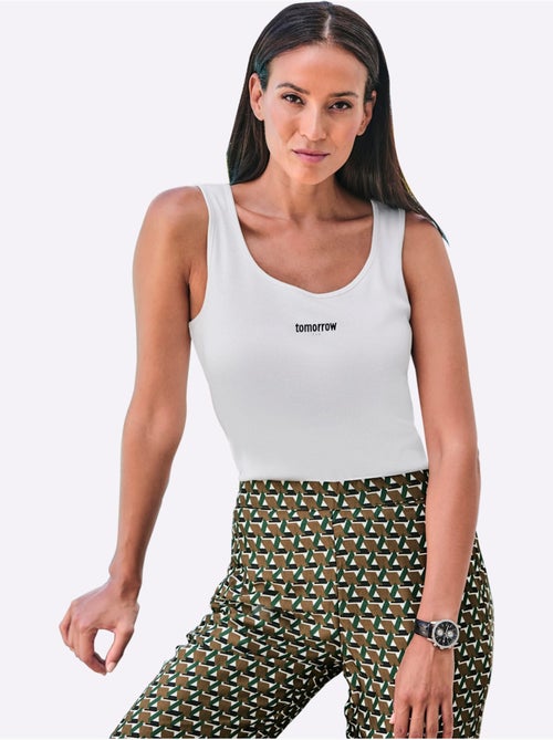Débardeur Inscription Tendance - Taille Standard - Helline - Kiabi